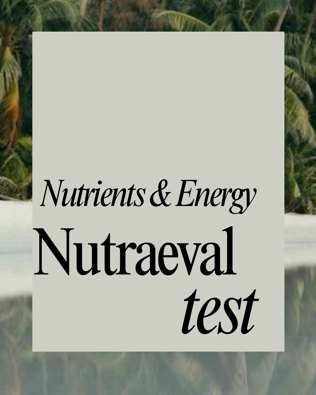 NutraEval® — Comprehensive Nutrient & Metabolic Assessment